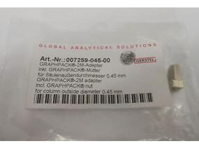 GERSTEL 007259-045-00 GRAPHPACK 2M适配器和螺母的适用于0.45mm外径色谱柱