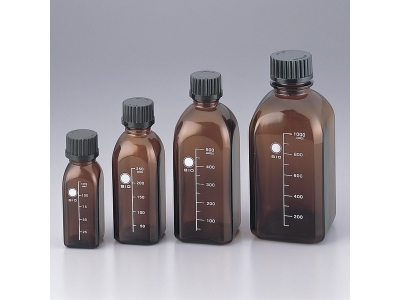 Asone亚速旺棕色螺口试剂瓶 ,GL45,方形125ml,250ml,500ml, 1000ml